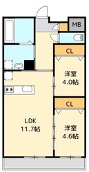 Growth Nishikiの物件間取画像